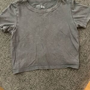 Aerie Gray Short Sleeve Tee